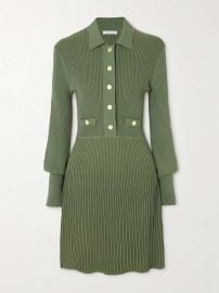 Veronica Beard Lauper Dress green at Net a Porter